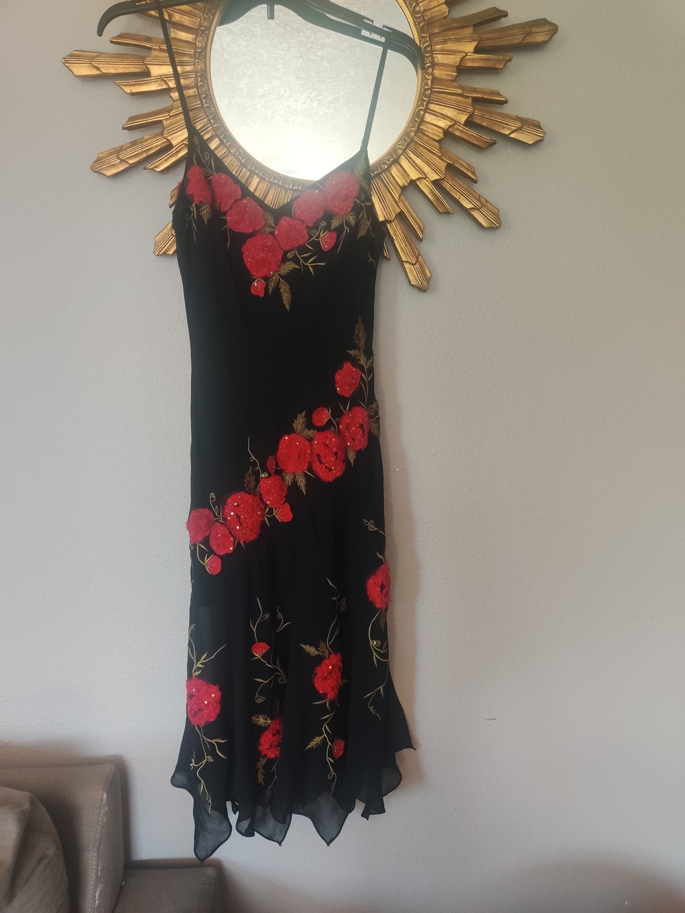 Sue Wong Nocturne Black Slip Silk Dress - Picture 7 of 9